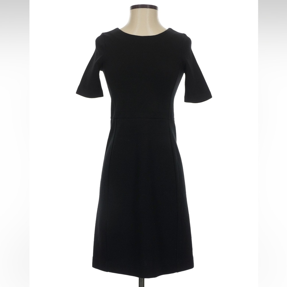 EUC J. Crew Black Short Sleeve Dress, 0